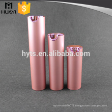 15ml 30ml 50ml pink color round acrylic airless bottle